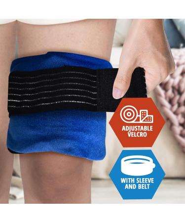 Med Pride Reusable Hot/Cold Packs with Sleeve & Belt - 2 Gel Pads for Therapy & Pain Relief - Buy Online on GoSupps.com