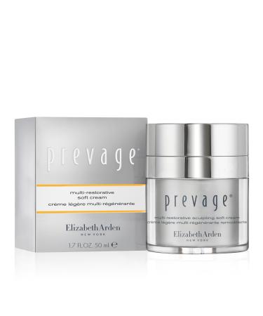 Elizabeth Arden PREVAGE Multi-Restorative Sculpting Soft Cream Firming Face Moisturizer with Idebenone Carnosine and GraviLift Technology 1.7 oz