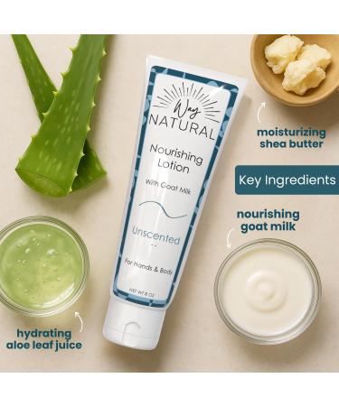 Nourishing Goat Milk Lotion Fragrance-Free - Travel Size Natural Hand & Body Unscented Lotion for Dry Skin Relief USA Made - Goat Milk Hand Cream for Women & Men - 2oz Tube Unscented (2oz Tube) - Buy Online on GoSupps.com