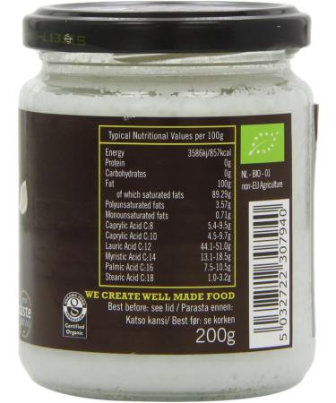 Biona Organic Virgin Coconut Oil 200g - Pure and Natural - Buy Online on GoSupps.com
