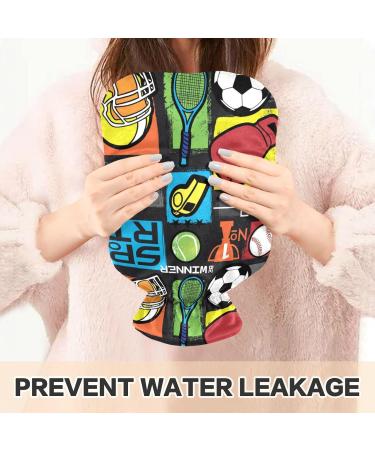 NAANLE Cartoon Sport Water Bottle 2L - Large Hot Water Bottle for Bed Hand & Feet Pain Relief & Heat Therapy - Buy Online on GoSupps.com