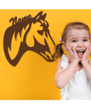 Schlummerlicht24 LED 3D Wood Design Horse Lamp - Perfect Gift for Women Girls & Kids | Personalizable | Ideal for Children's Room - Buy Online on GoSupps.com