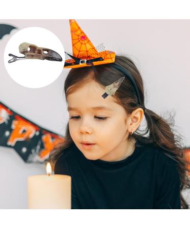 Other Festival Supplies Crow Skull Hairpin Gothic Wedding Halloween Party Hair Clip Novel Raven Skull Props Hair Jewelry for Women 1 count (Pack of 1) - Buy Online on GoSupps.com