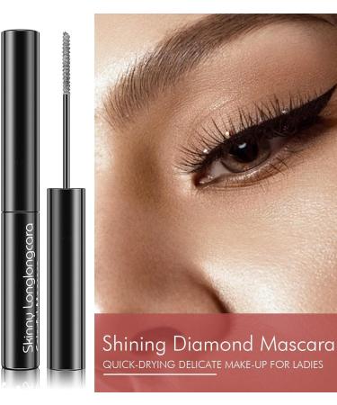 Glitter Mascara - Natural Eye Mascara - Clear and Bright Lengthening Mascara - Smudge-Proof Glitter Eye Makeup for Girls Women Wedding Makeup Mona43henry - Buy Online on GoSupps.com