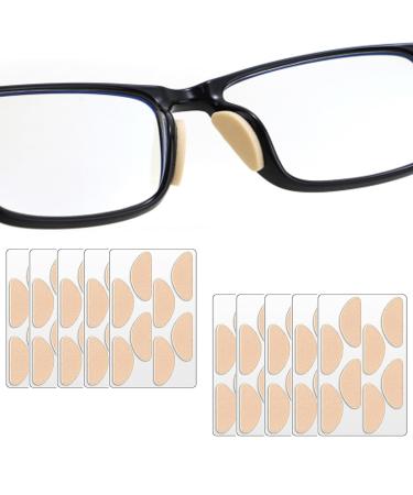 40 pairs of glasses pads reusable for sticking on nasal pads for glasses self-adhesive non-stick foam nose pads comfortable for sunglasses glasses (D-shape)