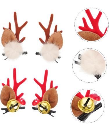 minkissy 2 Pairs Antler Hair Clip Halloween Hair Pins Elk Antlers Barrette Deer Horn Ears Hairpins Halloween Barrette Animal Hair Clips Deer Ears Hairpins Decorate Iron Christmas A40 - Buy Online on GoSupps.com