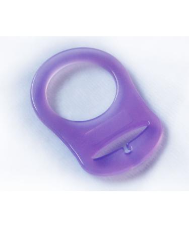 Silicone ring (adapter) for pacifier chains purple (6)