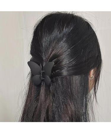 6 PCS Butterfly Hair Claw Clip Matte Claw Clips for Thin Hair Cute Jaw Clips for Long Curly Hair Medium Strong Hold Butterfly Hair Clamps Beautiful Hair Clips Hair Accessories for Girls and Women - Buy Online on GoSupps.com