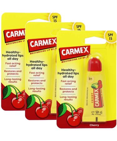 Carmex Carmex Cherry Lip Balm Moisturizing Spf 15 3 Units