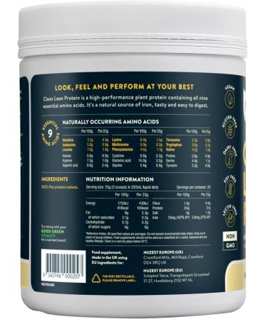 Buy Clean Lean Protein 500g - Just Natural | Premium Quality International Shipping - Buy Online on GoSupps.com