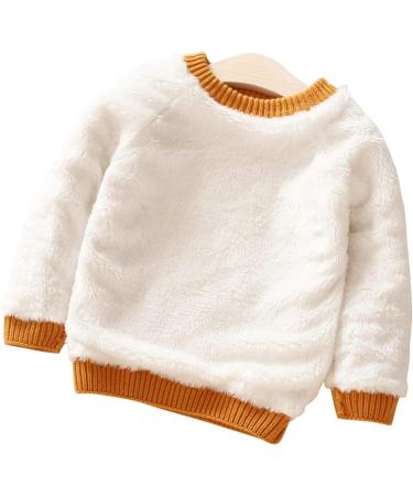 De Feuilles Toddler Unisex Cable Knit Pullover Sweater | Chunky Knitwear with Warm Lining | Yellow 7-8 Years - Buy Online on GoSupps.com