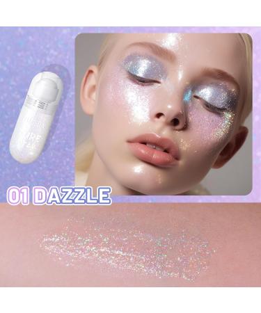 DAGEDA Body Glitter Gel - Holographic Roll-on Face & Hair Glitter for Rave Festival & Halloween Makeup - Buy Online on GoSupps.com