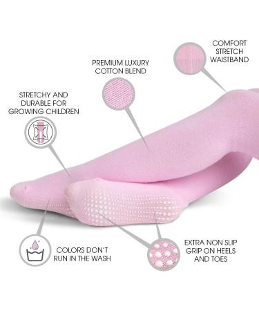 LA Active Baby Tights - Cozy Non Skid Winter Tights - 2-3 Years - Pink/White/Black - 3 Pairs - Buy Online on GoSupps.com