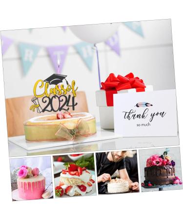 Garneck 10 Sets Cake Insert Cake Decoration Graduation Cake Decors Grad Cupcake Toppers Graduation Cake Toppers Graduation Cupcake Topper Cake Picks Party Supplies Paper Cup Yellowx2pcs 16.00X13.00X0.10CMx2pcs - Buy Online on GoSupps.com