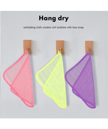 Buy Lurrose Exfoliating Face Washcloth - 8pcs African Net Sponge Body Scrubber for Facial Makeup Removal & Skin Care - International Shipping Available - Buy Online on GoSupps.com