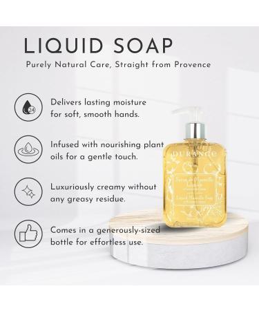 Durance Liquid Marseille Soap With Cotton Extract 300ml - Paraben Free Hand Wash - Vegan Friendly - Gently Cleanses & Nourishes - Buy Online on GoSupps.com