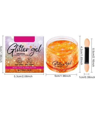  Cynamus Glitter gel for the body festival glitter liquid makeup hair body 100% glitter cosmetics for face body nails hair and lips - Buy Online on GoSupps.com