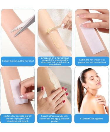 400 PCS White Wax Strips Wax Strips Eyebrow Waxing Strips Pink Eyebrow Wax Strips Wax Strips Face Waxing Strips Paper Wax Strips Waxing Strips Face Wax Strips Paper For Body And Legs Hair Removal - Buy Online on GoSupps.com