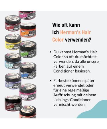 Hermans Amazing Direct Hair Color - Semi-Permanent Turquoise Conditioner - 115ml Tammy Blue Green Hair Dye - Buy Online on GoSupps.com