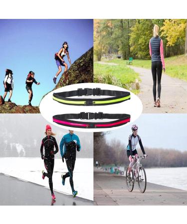 Floatdream Adjustable Waterproof Running Belt - 4 Cell Phone Bags Hip Pocket for Sports Holds Phones Keys & Headphones - Buy Online on GoSupps.com