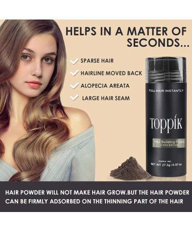 Medium Brown Hair Fibers for Instant Thickness | Spout Hair Sealing Powder for Thin Hair - Buy Online on GoSupps.com