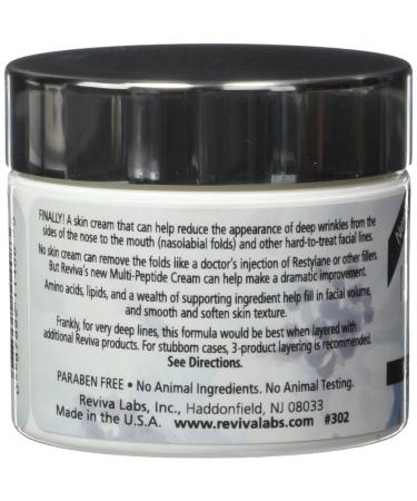Reviva Labs Nasolabial Fold+ Multi-Peptide Complex - Anti-Aging 2 oz (55 g) - Buy Online on GoSupps.com