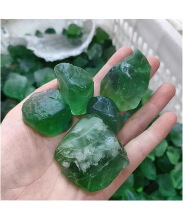 Natural Crystal Rough 300g Natural Green Fluorite Quartz Crystal Stone Rock Rough Polished Gravel Specimen Natural Crystals Decoration Chakra Reiki Balancing - Buy Online on GoSupps.com