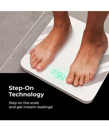 Pohl Schmitt Body Fat Smart Digital Scale - Tracks 13 Key Compositions - Syncs with All Phones - 400 lb Capacity - Buy Online on GoSupps.com
