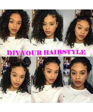 Clip In Extensions Real Hair Kinky Curly - Double Tessen Afro Hair 8-Pack 55cm-125cm Natural Black for Complete Hair Transformation - Buy Online on GoSupps.com