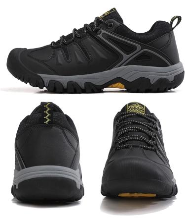 ASTERO Men's Lightweight Hiking Shoes - Size 41-46 - Black - Perfect for International Adventures - Buy Online on GoSupps.com