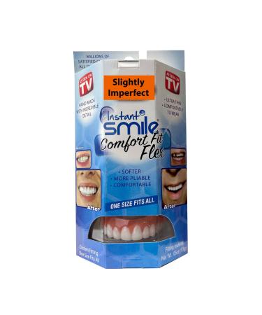 Instant Smile Comfort Fit Flex-Slightly Imperfect White, One Size fits Most (Bright Shade)
