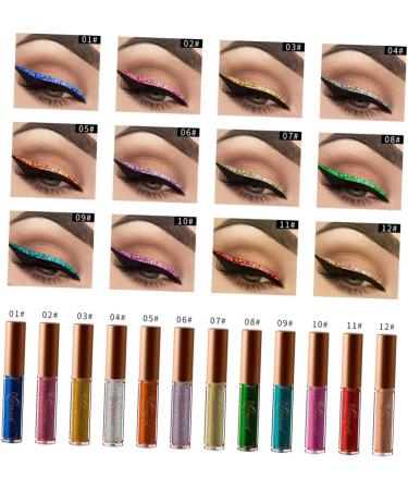 FOMIYES 2pcs Glitter Eye Shadow Liquid Eyeshadow Glitter Colorful Eyeliner Pen Liquid Eyeliner Water Proof 1 count (Pack of 1) As Shownx2pcs - Buy Online on GoSupps.com