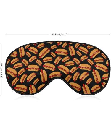 Fresh Hot Dogs Sleep Mask for Women | Adjustable Eye Shades & Elastic Strap for Comfortable Sleep - Buy Online on GoSupps.com