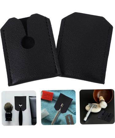 Merry Happy 2-St Storage Case for Razor - Protective Etui Travel Shell for Hairdressing & Manual Razors Synthetic Leather Design - Buy Online on GoSupps.com