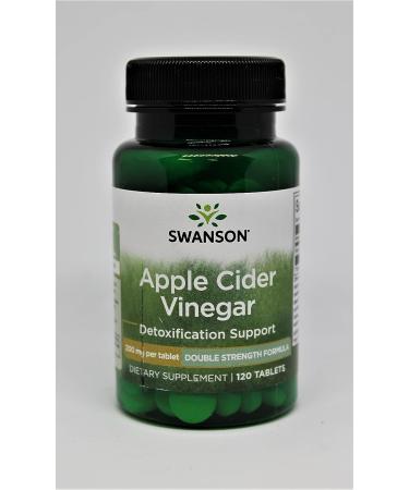 Swanson Double-Strength Apple Cider Vinegar 200mg - 120 Tablets | Buy Online - Buy Online on GoSupps.com