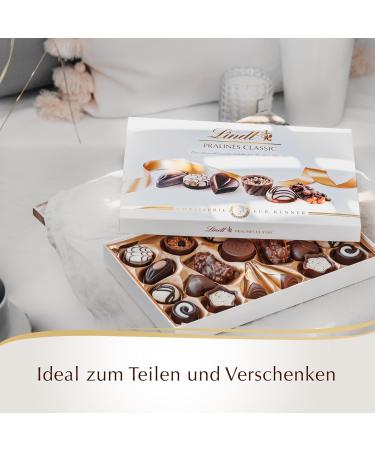 Lindt Chocolate Classics - Gourmet Pralines Gift Box | 200g 20 Varieties International Shipping - Buy Online on GoSupps.com
