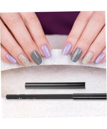 Housoutil 30 Pcs Nail Pen Cap Nail Art Decoration Nail Tool Nail Art Pen Nail Pen Sleeves Metal Nail Polish Blackx5pcs 8x0.8x0.8cmx5pcs - Buy Online on GoSupps.com