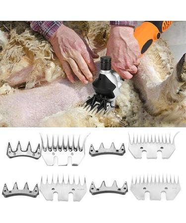 High-Strength Stainless Steel Shear Knife for Sheep & Goats | 13 Tooth Curved Blade with Swivel | Replacement Shear Knife - Buy Online on GoSupps.com