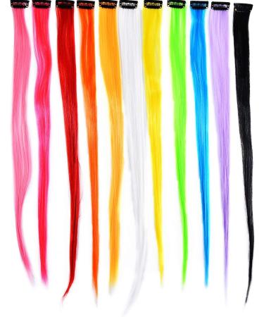 Gotyou Hair Part Party Highlights - 24 Colorful Clip-In Hair Extensions for DIY Decor & Versatile Wigs for Girls - Buy Online on GoSupps.com