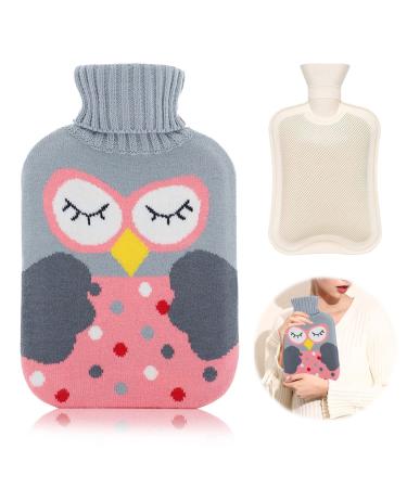 Heat bottle children 2l hot water bottle with removable knitting cover hot water bottle with cover thickened hot water bottle made of rubber heat bottles for children/adult Maotouying