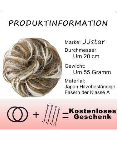 JJStar Hair Part with Rubber Band - Big Bun Hair Tie & Extensions for Women | Messy Bun Hairstyles in Green Brown & Beach Blonde - Buy Online on GoSupps.com