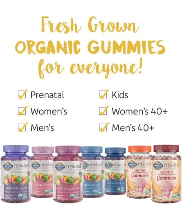 Buy MyKind Organics Womenâ€™s Multi 40+ Vegan Gummy Drops - 120 Organic Berry Gummies - Buy Online on GoSupps.com