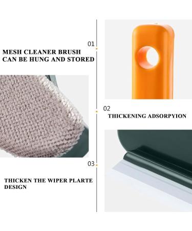 Cohbskj 2 in 1 Mesh Cleaner Brush 2 in 1 Multifunctional Screen Brush Window Screen Cleaner Brush Extendable Window Screen Cleaning Brush with Scraper Wet & Dry Dual Purpose (Blue) - Buy Online on GoSupps.com