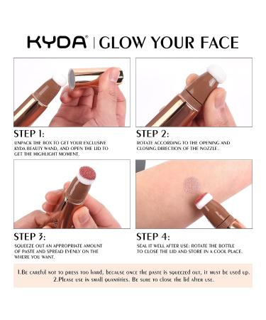 Ownest Beauty KYDA Blush Beauty Wand - Pearl Pink Shimmer Face Blush with Cushion Applicator for Natural Pearl Finish - Silky Smooth Creamy Formula - Lightweight Blendable Rouge Stick - Buy Online on GoSupps.com