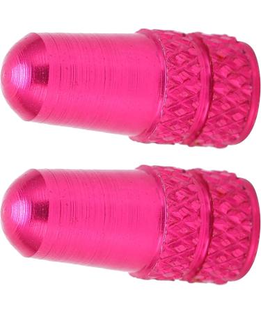 Chiciris Presta Valve Caps - 2-Pack Aluminum Bicycle Valve Covers (Rose Red) | Dust Protection for Bike Tires - Buy Online on GoSupps.com