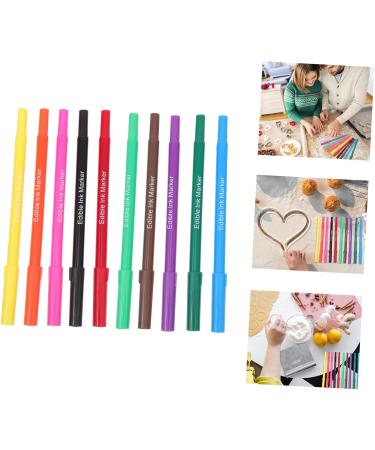 Lurrose 10pcs Baking Pen Edible Ink Pens Coloring Marker Pens Creative Biscuit Pens Red Gel Pens Plastic - Buy Online on GoSupps.com
