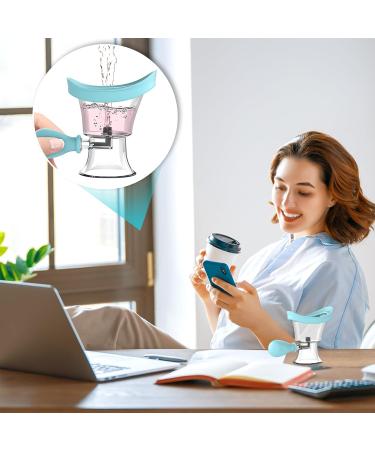 Silicone Eye Wash Cup Kit for Effective Eye Cleansing - Blue - Buy Online on GoSupps.com