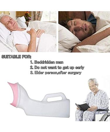 Portable Male/Female Bed Urinal - Incontinence Pee Bottle for Elderly Handicapped Children Or Bedridden Adults - 1200ML Urine Collector Pleasant63 - Buy Online on GoSupps.com