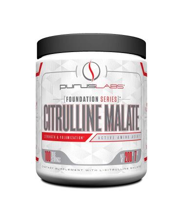 Purus Labs Foundation Series Citrulline Malate Powder | Active Amino Acid L-Citrulline | Strength Volume & Recovery | 100 Servings (Unflavored)
