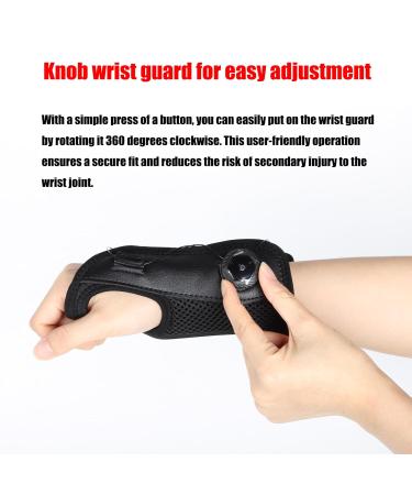 Adjustable Carpal Tunnel Wrist Brace - Relief for Tendonitis Arthritis & Sprains - Black Support for Left Hand - Ideal for Night & Day Use - Buy Online on GoSupps.com